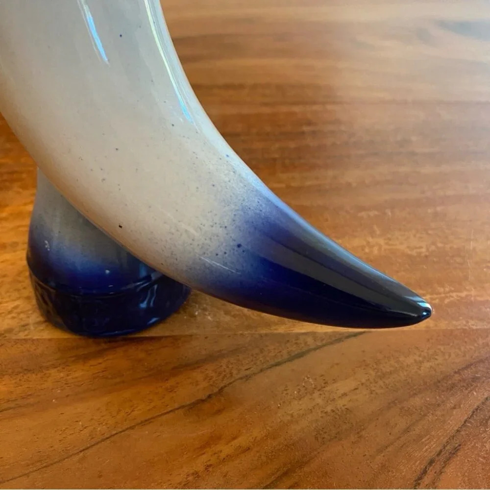 Vintage Viking Horn Shaped Ceramic Stein  Norway - Picture 6 of 10